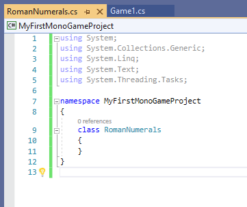A screenshot of Visual Studio.
