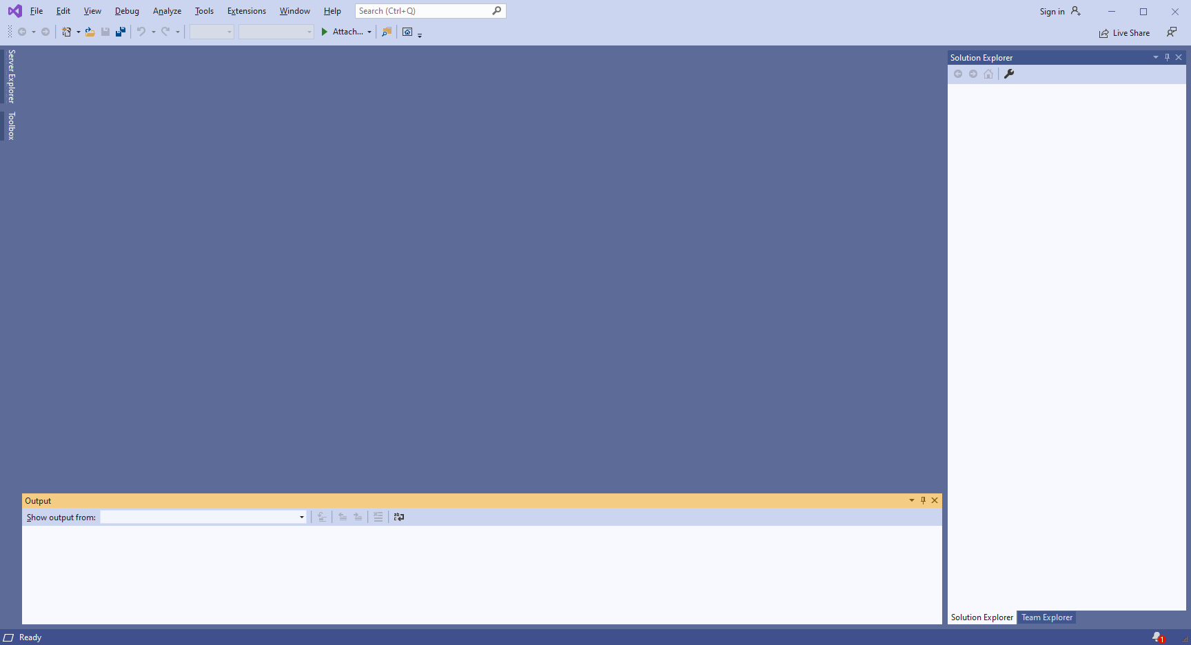 A screenshot of Visual Studio's website